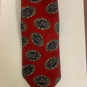 Robert Talbott Burgundy and Gold Paisley Tie